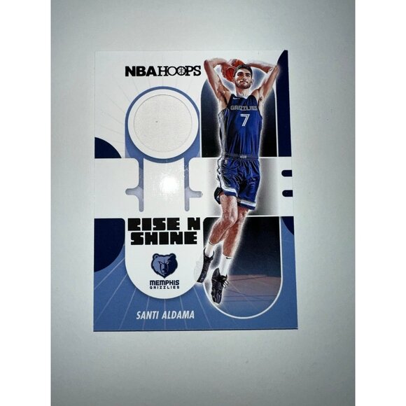 SANTI ALDAMA 2021-22 Panini NBA Hoops - Rise N Shine Memorabilia #RS-SA Memphis - Picture 1 of 3